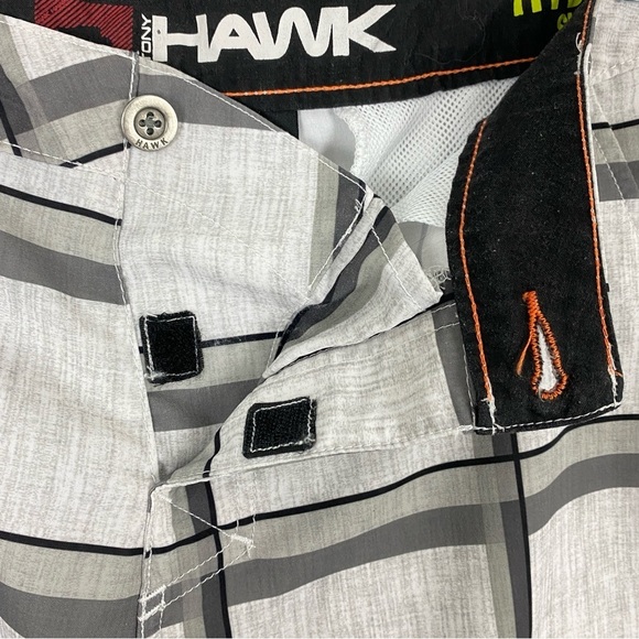 Tony Hawk Hybrid Shorts Lightweight Design Gray Patterned - Picture 4 of 12